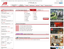 Tablet Screenshot of online.jtbusa.com